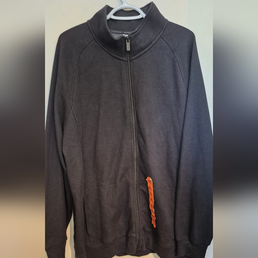 Men's Black Bench Full-Zip sweatshirt/Jacket Sweater Sz.XXL New